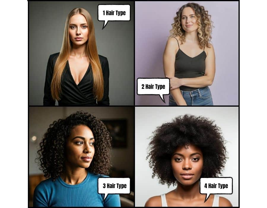 Different hair types